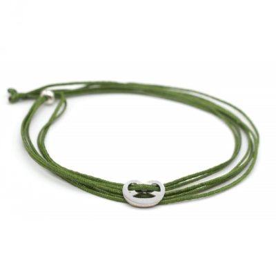 Munich Jewels Choker Mini Breze rhodiniert Lodengrün