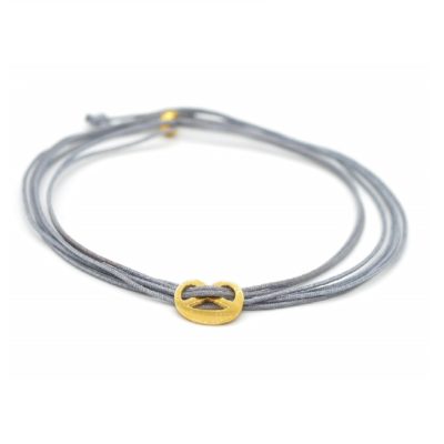 Munich Jewels Choker Mini Breze vergoldet Grau